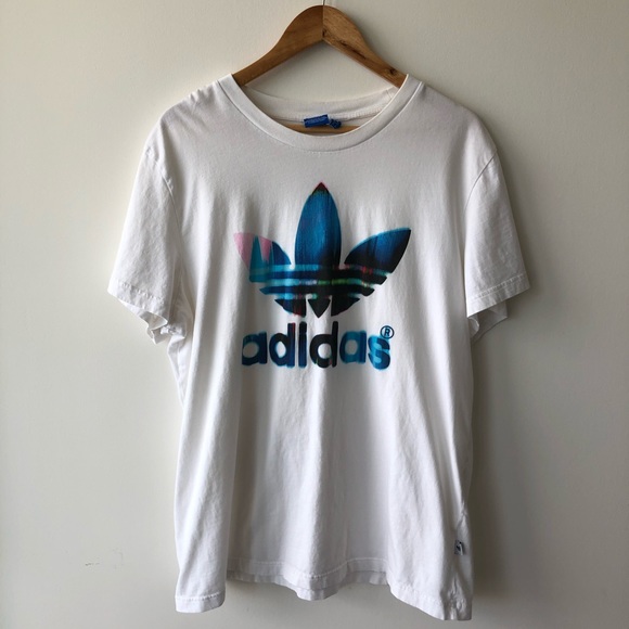 Adidas Tie Dyed TreFoil Graphic Tee - Picture 1 of 4